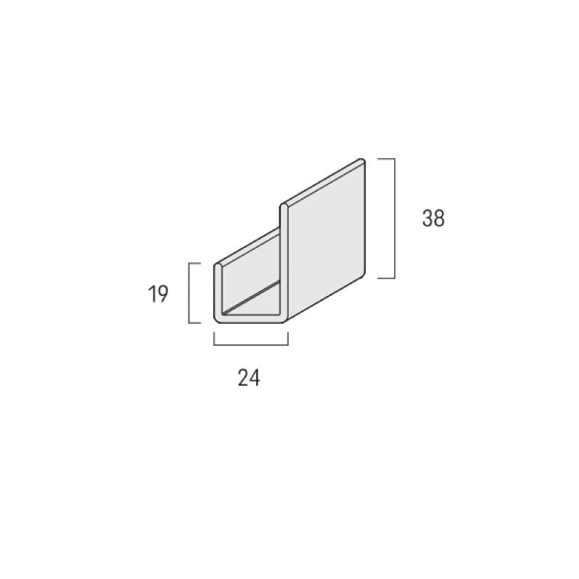 (Fond de tableau ou départ vertical)<br>Longueur 3 ml<br>FS-251